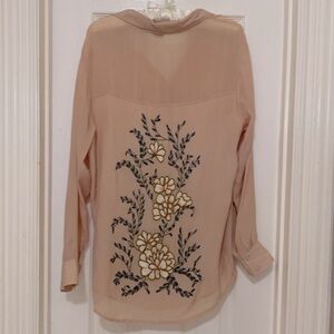 GORGEOUS STITCH BEADED BLOUSE;Viscose;Size Medium;Stunning on;Dress or Casual